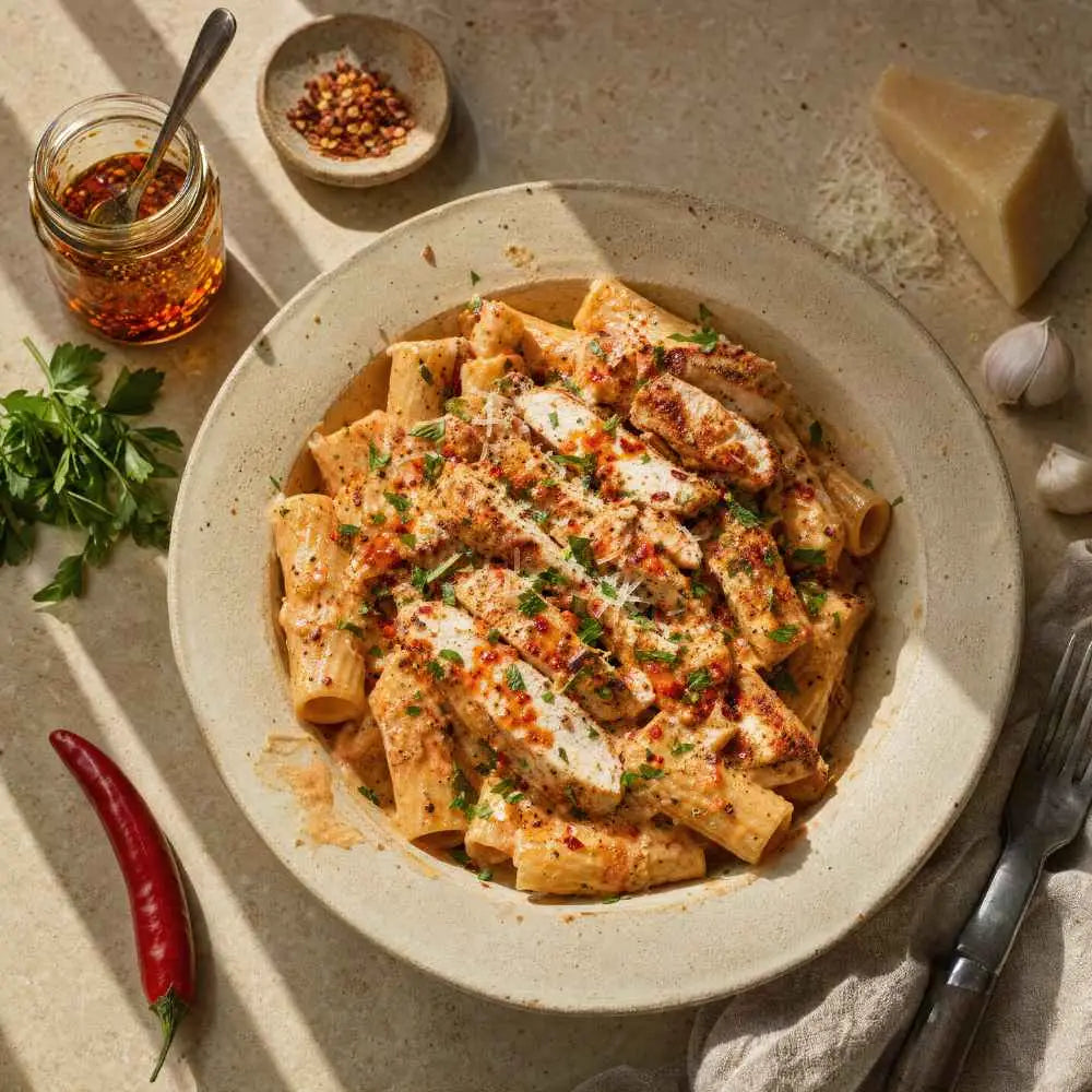 Spicy Chicken One Alfredo Pasta